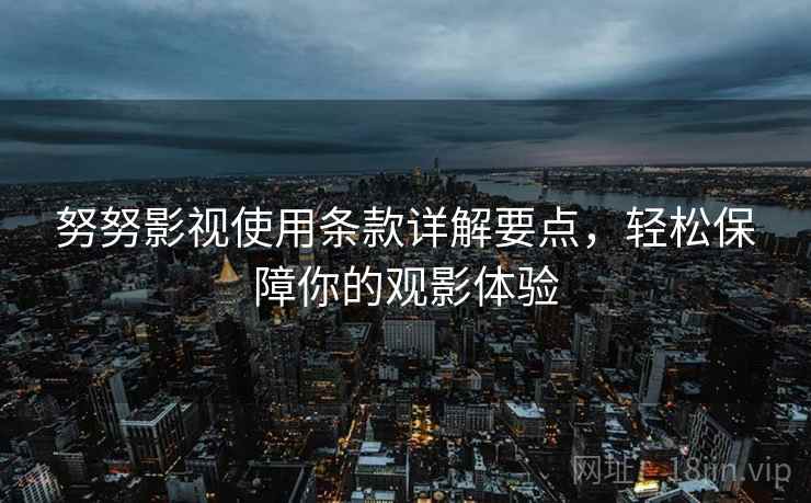 努努影视使用条款详解要点，轻松保障你的观影体验