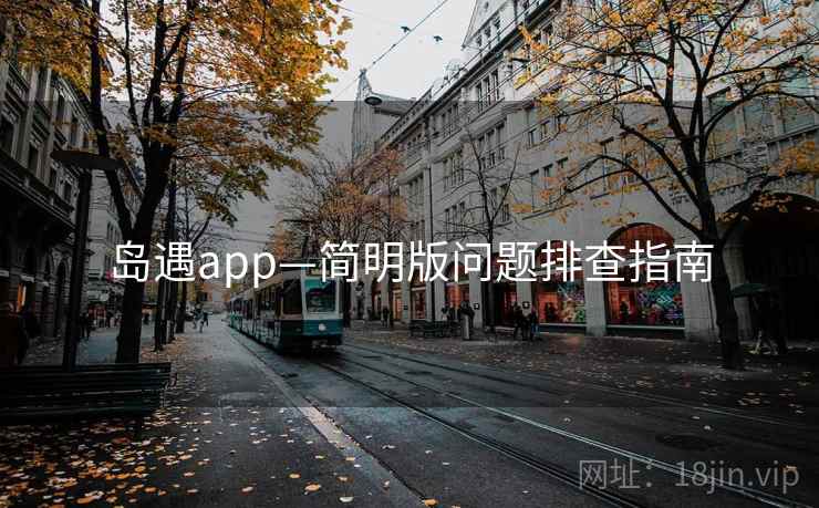 岛遇app—简明版问题排查指南 岛遇app—简明版问题排查指南