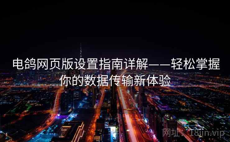 电鸽网页版设置指南详解——轻松掌握你的数据传输新体验