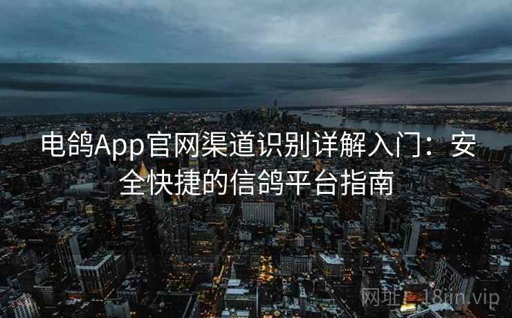 电鸽App官网渠道识别详解入门：安全快捷的信鸽平台指南